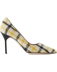 Manolo Blahnik - Bb 90 Checked Tweed Pumps - Lyst