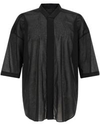 Rick Owens - Jumbo Faun Sheer Oversized Shirt - Lyst
