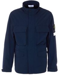 Stone Island - Logo Patch Pocket Detail Jacket - Lyst
