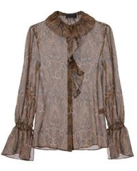 Nili Lotan - Cecily Paisley Silk Blouse - Lyst