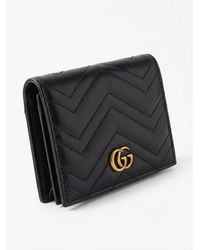Gucci - Gg Marmont Card Case Wallet - Lyst
