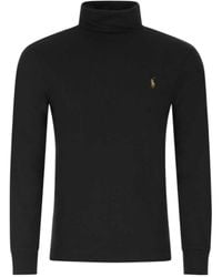 Polo Ralph Lauren - Logo Embroidered Turtleneck Jumper - Lyst