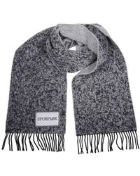 Sportmax - Logo-Patch Fringed Scarf - Lyst