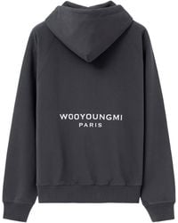 WOOYOUNGMI - New Style Hooded Back Logo Sweatshirt - Lyst