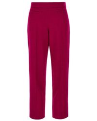 Fendi - Wool-Blend Cropped Trousers - Lyst