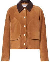 Veronica Beard - Walters Suede Field Jacket - Lyst