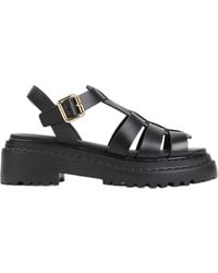 Prada - Buckle-Fastened Monolith Sandals - Lyst