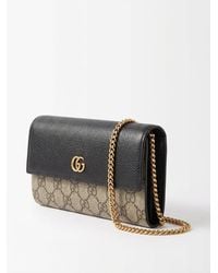 Gucci - Bi-Color Gg Marmont Wallet On Chain - Lyst