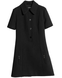 Gucci - Crêpe Wool Polo Dress With Horsebit - Lyst