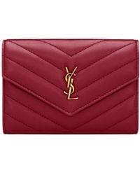 Saint Laurent - Cassandre Quilted Wallet - Lyst