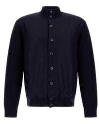 Herno - Button-Front High-Neck Cardigan - Lyst