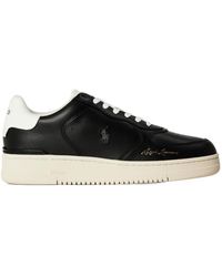 Polo Ralph Lauren - Solid Color Court Trainers - Lyst