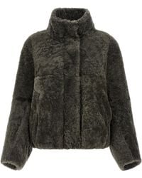 Brunello Cucinelli - Cropped Fur Jacket - Lyst