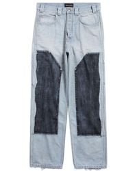 Balenciaga - Panelled Vintage Effect Jeans - Lyst