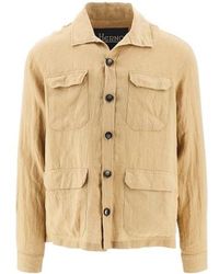 Herno - Field Button-Up Overshirt - Lyst