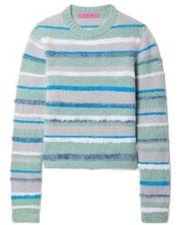 The Elder Statesman - Striped Cashmere Blend Sweater - Lyst