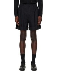 Comme des Garçons - Double Weave Wool Hard Treated Shorts - Lyst