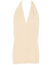 TOTEME - Twisted Halterneck Top - Lyst