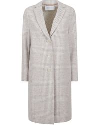 Harris Wharf London - Plaid Button-Up Coat - Lyst