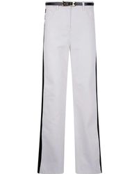 Elisabetta Franchi - Side-Stripe Jeans - Lyst