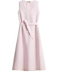 Woolrich - Belted Waist Sleeveless Dress - Lyst