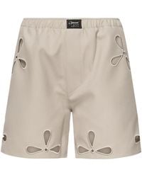 Coperni - Petal-Embroidered Cut-Out Shorts - Lyst