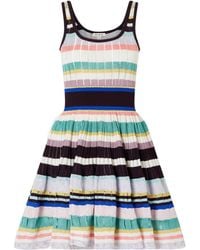 Alaïa - Alaïa Striped Crinoline Dress - Lyst