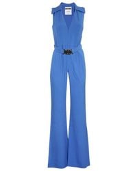 Moschino - V-Neck Jumpsuit - Lyst