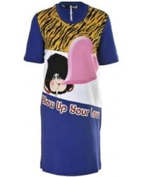 Moschino - A Printed Dress - Lyst