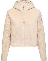 Moncler - Bouclé Teddy Zip-Up Hoodie - Lyst
