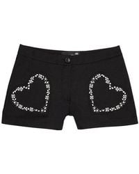 Moschino - Logo Detail Shorts - Lyst