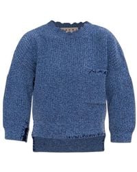 Marni - Logo Embroidered Knitted Jumper - Lyst