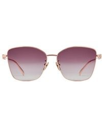 Gucci - Specialized Fit Butterfly Sunglasses - Lyst
