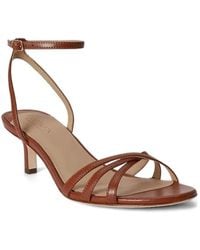 Ralph Lauren - Lauren Buckle-Fastened Heeled Sandals - Lyst
