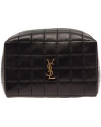 Saint Laurent - Cassandre Matelassé Carré Small Cosmetic Pouch - Lyst