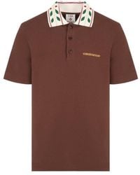 CASABLANCA - Laurel Pique Polo - Lyst