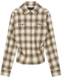 ANDERSSON BELL - Check Studded Contour Shirt - Lyst