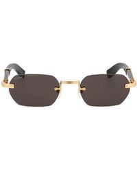 Cartier - Rectangle Frame Sunglasses - Lyst