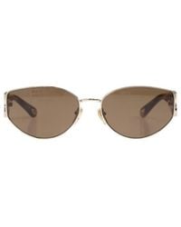 Chloé - Chloé Eyewear Triangle Frame Sunglasses - Lyst