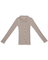 Baserange - Iso Ribbed Button Shirt - Lyst