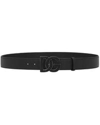 Dolce & Gabbana - Logo Plaque Buckle Belt - Lyst