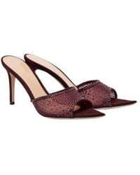 Gianvito Rossi - Rania 85 Crystal-Embellished Mules - Lyst