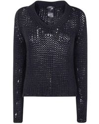 SAPIO - Open Knit Sweater - Lyst