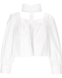 Elisabetta Franchi - Long-Sleeved Blouse - Lyst