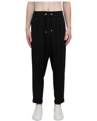 Balmain - Drawstring Cropped Trousers - Lyst