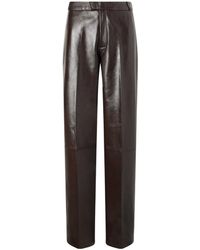 Arma - Palermo Leather Straight-Leg Pants - Lyst