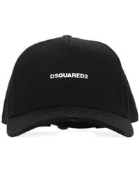 DSquared² - Logo Embroidered Distressed Baseball Cap - Lyst