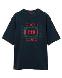 Gucci - Cotton Jersey T-Shirt With Print - Lyst