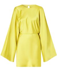Norma Kamali - Satin Mini Dress - Lyst