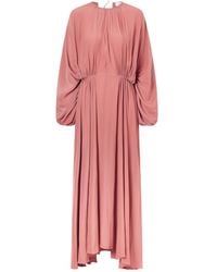 Lanvin - Open-Back Woven Maxi Dress - Lyst